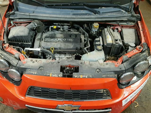 1G1JA6SH9C4121994 - 2012 CHEVROLET SONIC LS 橙色 照片 7