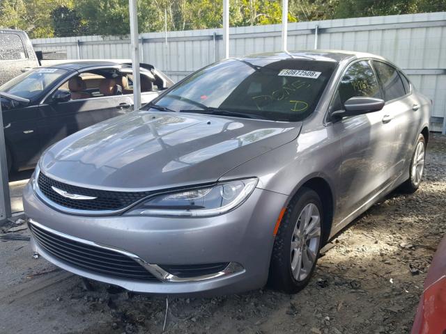 1C3CCCAB0GN140895 - 2016 CHRYSLER 200 LIMITE SILVER photo 2