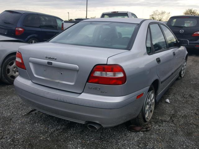 YV1VS29591F729987 - 2001 VOLVO S40 1.9T SILVER photo 4