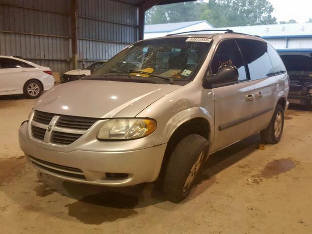 1D4GP45R66B607562 - 2006 DODGE CARAVAN SX SILVER photo 2