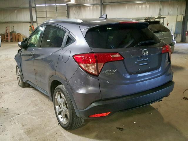 3CZRU6H75HM716928 - 2017 HONDA HR-V EXL GRAY photo 3