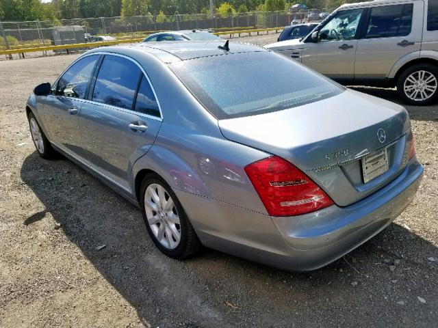 WDDNG71X47A090009 - 2007 MERCEDES-BENZ S 550 GRAY photo 3