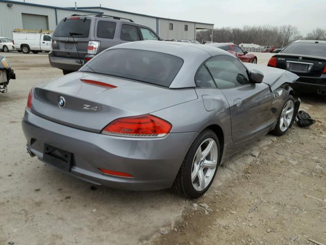 WBALM5C53BE380430 - 2011 BMW Z4 SDRIVE3 GRAY photo 4