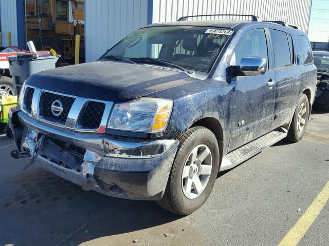 5N1AA08B96N730147 - 2006 NISSAN ARMADA SE BLUE photo 2