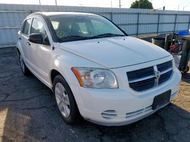 1B3HB48B87D403500 - 2007 DODGE CALIBER SX WHITE photo 1