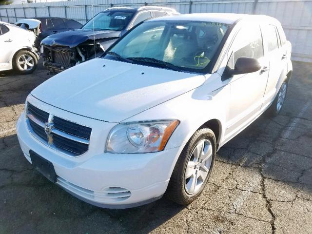 1B3HB48B87D403500 - 2007 DODGE CALIBER SX WHITE photo 2