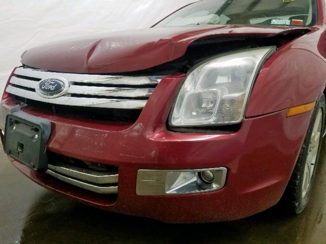3FAHP08147R206983 - 2007 FORD FUSION SEL RED photo 9