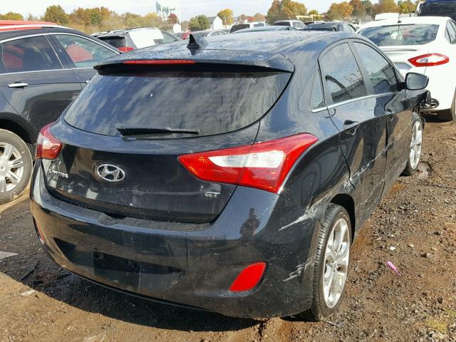 KMHD35LE3DU092292 - 2013 HYUNDAI ELANTRA GT BLACK photo 4