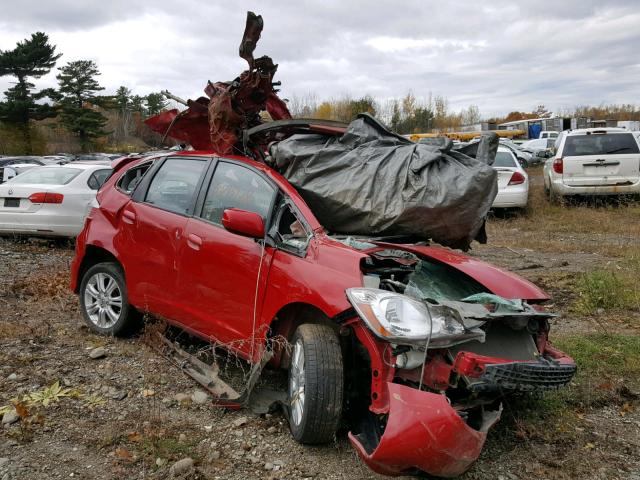 JHMGE88479S028562 - 2009 HONDA FIT SPORT RED photo 1