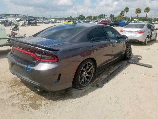 2C3CDXEJ5GH137151 - 2016 DODGE CHARGER SR GRAY photo 4