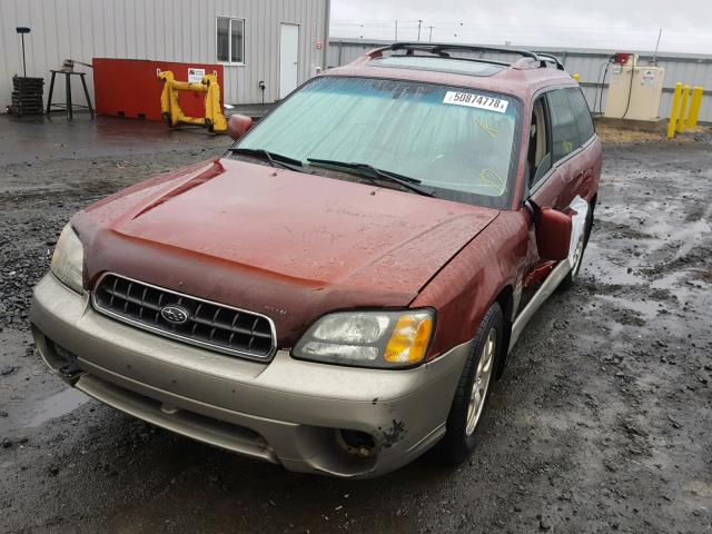 4S3BH686637630520 - 2003 SUBARU LEGACY OUT TWO TONE photo 2