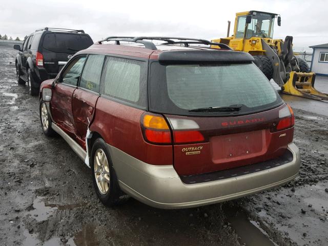 4S3BH686637630520 - 2003 SUBARU LEGACY OUT TWO TONE photo 3