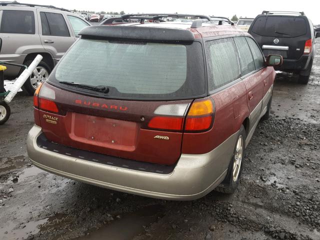 4S3BH686637630520 - 2003 SUBARU LEGACY OUT TWO TONE photo 4