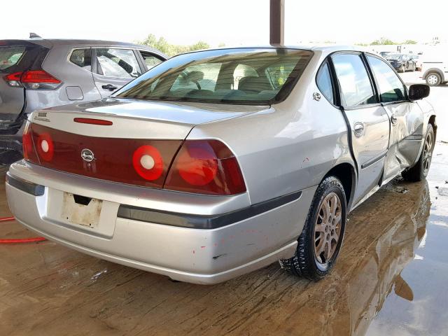 2G1WF55E0Y9316275 - 2000 CHEVROLET IMPALA SILVER photo 4