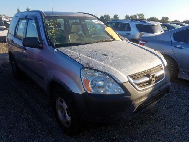 JHLRD68434C019526 - 2004 HONDA CR-V LX SILVER photo 1