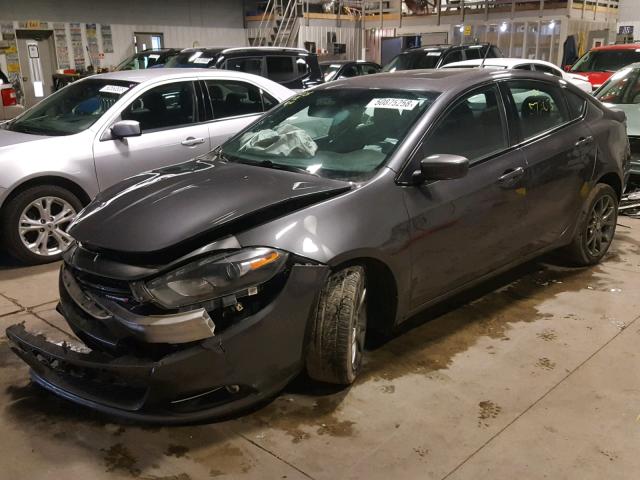 1C3CDFBB7ED740460 - 2014 DODGE DART SXT GRAY photo 2