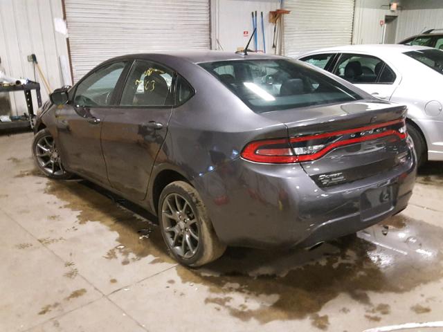 1C3CDFBB7ED740460 - 2014 DODGE DART SXT GRAY photo 3