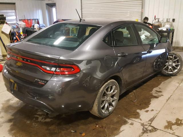 1C3CDFBB7ED740460 - 2014 DODGE DART SXT GRAY photo 4