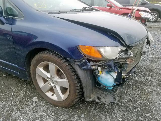 1HGFA16827L091986 - 2007 HONDA CIVIC EX BLUE photo 9