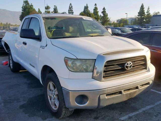 5TBRU54127S451359 - 2007 TOYOTA TUNDRA DOU WHITE photo 1