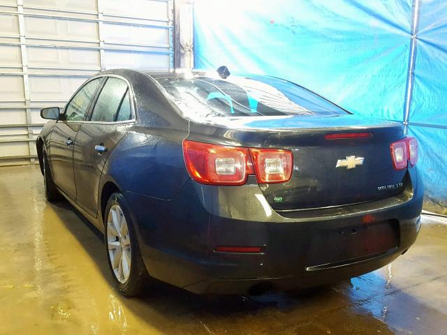 1G11H5SL4EF200247 - 2014 CHEVROLET MALIBU LTZ ნაცრისფერი ფოტო 3