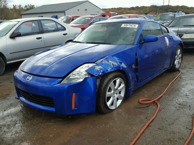 JN1AZ34D03T120122 - 2003 NISSAN 350Z COUPE BLUE photo 2