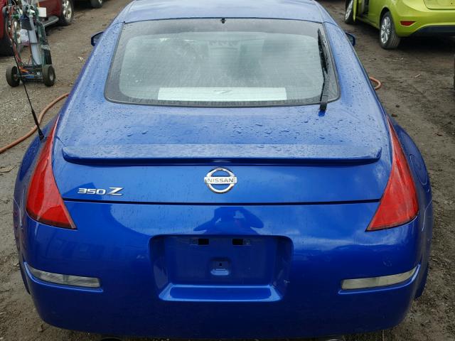 JN1AZ34D03T120122 - 2003 NISSAN 350Z COUPE BLUE photo 6