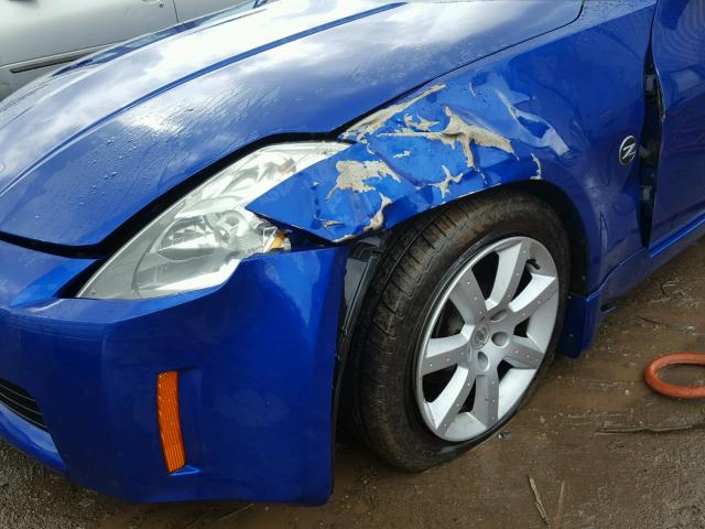 JN1AZ34D03T120122 - 2003 NISSAN 350Z COUPE BLUE photo 9