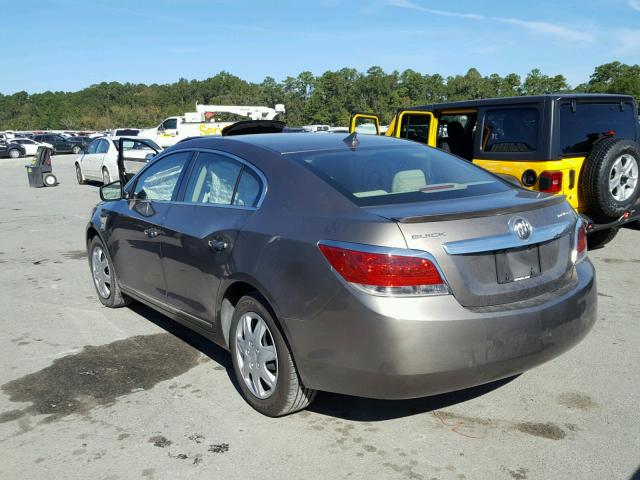 1G4GA5EC8BF196261 - 2011 BUICK LACROSSE C GOLD photo 3