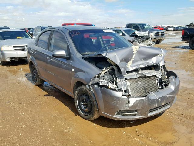 KL1TD56687B184619 - 2007 CHEVROLET AVEO BASE SILVER photo 1