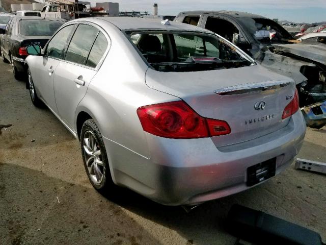 JN1DV6AR5CM730456 - 2012 INFINITI G25 SILVER photo 3