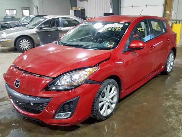 JM1BL1K51B1416036 - 2011 MAZDA 3 S RED photo 2