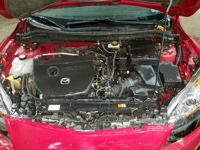 JM1BL1K51B1416036 - 2011 MAZDA 3 S RED photo 7