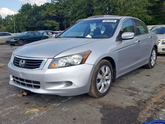 1HGCP36858A073105 - 2008 HONDA ACCORD EXL SILVER photo 2