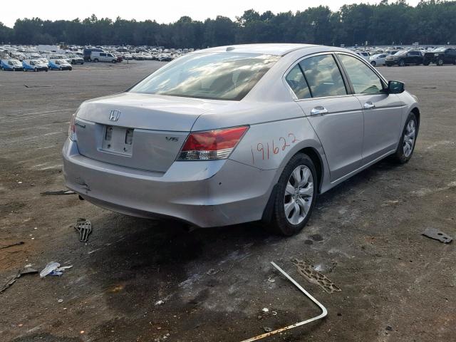 1HGCP36858A073105 - 2008 HONDA ACCORD EXL SILVER photo 4