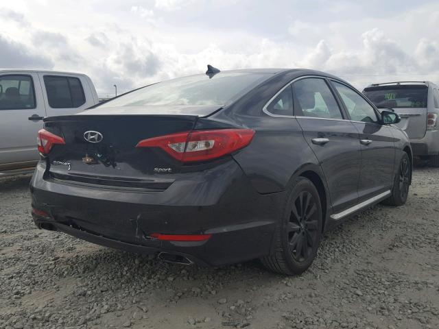 5NPE34AF0HH439351 - 2017 HYUNDAI SONATA SPO BLACK photo 4