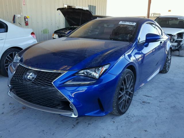 JTHHE5BC6H5015060 - 2017 LEXUS RC 350 BLUE photo 2