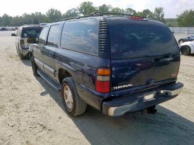 1GKEC16Z75J205278 - 2005 GMC YUKON XL C BLUE photo 3