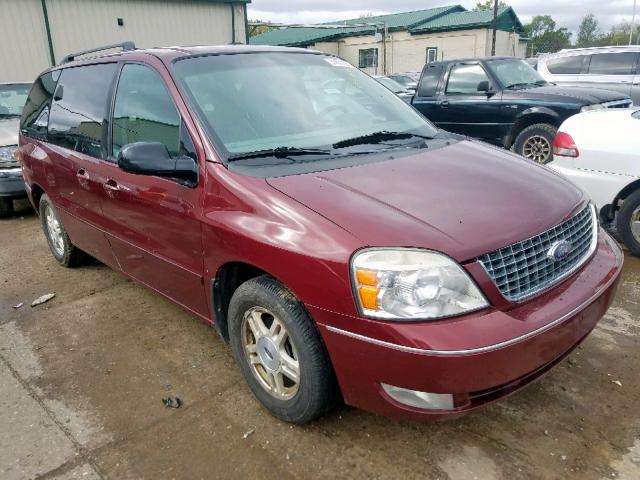 2FMZA52276BA43379 - 2006 FORD FREESTAR S RED photo 1