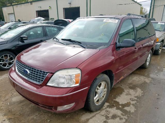 2FMZA52276BA43379 - 2006 FORD FREESTAR S RED photo 2