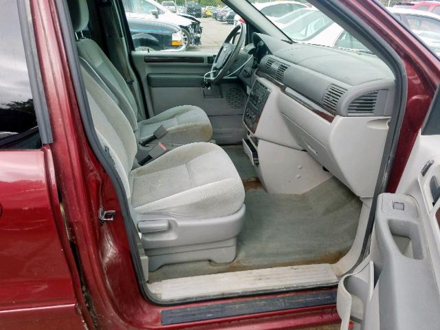 2FMZA52276BA43379 - 2006 FORD FREESTAR S RED photo 5