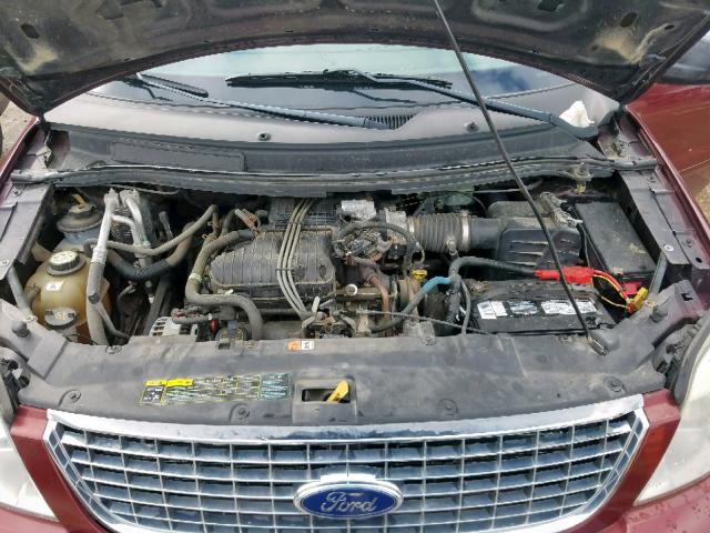 2FMZA52276BA43379 - 2006 FORD FREESTAR S RED photo 7