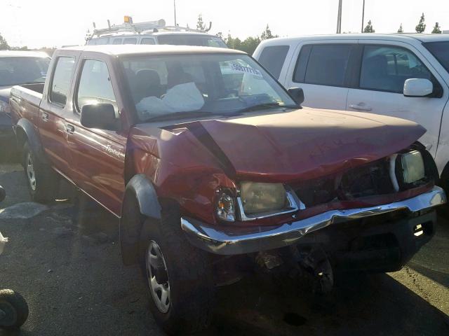 1N6ED27T1YC326838 - 2000 NISSAN FRONTIER C RED photo 1