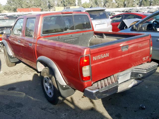 1N6ED27T1YC326838 - 2000 NISSAN FRONTIER C RED photo 3