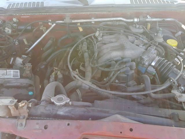 1N6ED27T1YC326838 - 2000 NISSAN FRONTIER C RED photo 7