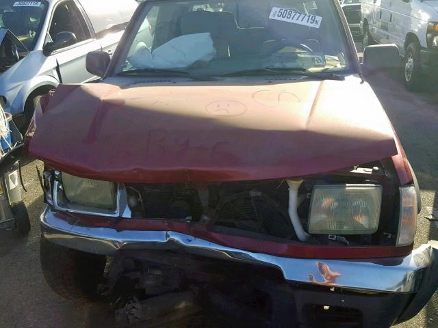 1N6ED27T1YC326838 - 2000 NISSAN FRONTIER C RED photo 9