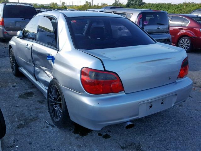 JF1GD29682G508190 - 2002 SUBARU IMPREZA WR SILVER photo 3