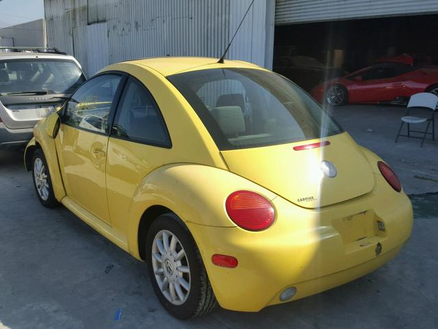 3VWCK31CX5M401297 - 2005 VOLKSWAGEN NEW BEETLE 黄色 照片 3