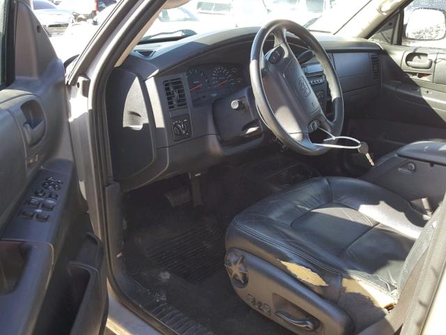 1B4HS48N62F216906 - 2002 DODGE DURANGO SL SILVER photo 9