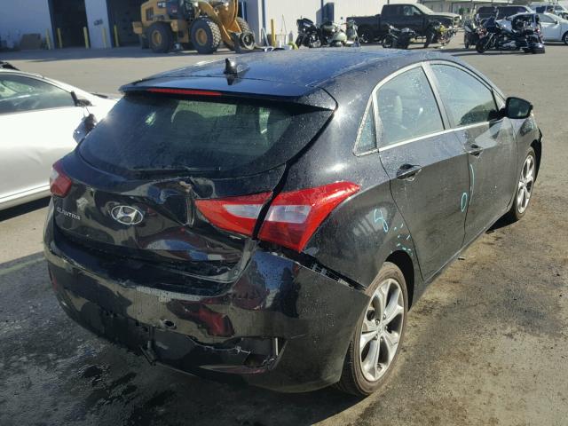 KMHD35LE3DU061804 - 2013 HYUNDAI ELANTRA GT BLACK photo 4